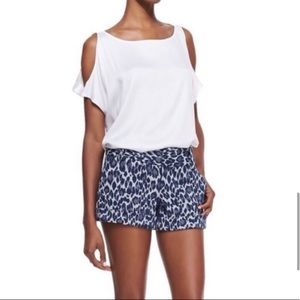 Alice and Olivia Leopard Shorts